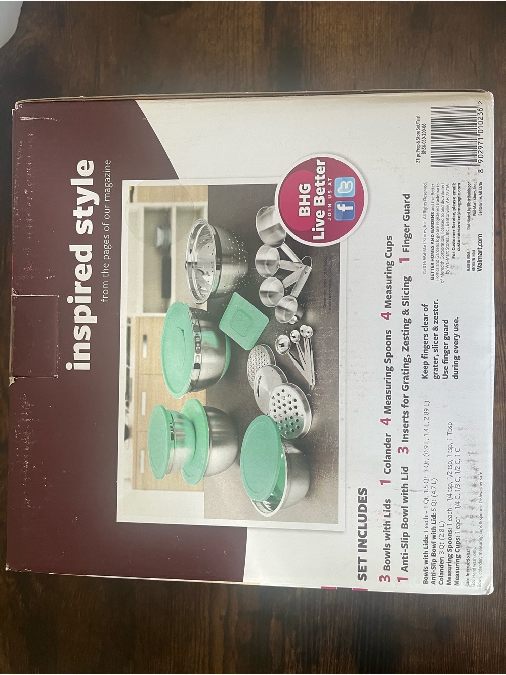 Better Homes And Gardens Mint Green Stainless Steel Kitchen Prep & Storage Set - Picture 2 of 2